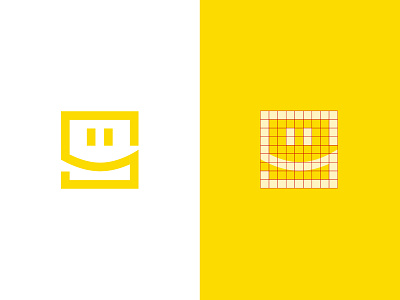 Stikprint design frame logo logodesign picture print simple smile symbol yellow