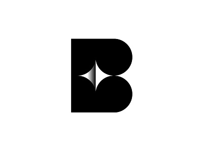 B lettermark branding design letter lettermark logo logodesign minimal simple symbol typography vector