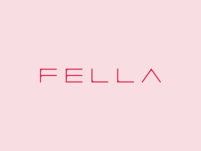 FELLA branding custom design logo logodesign minimal simple typography vector