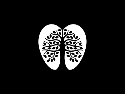 Apple tree apple leaves logo logodesign rorschach simple symbol tree