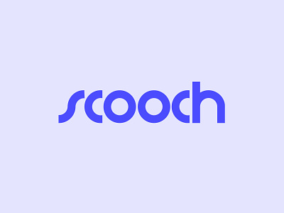 Scooch branding design logo logodesign simple typography vector