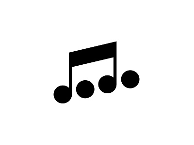 Dodo music dodo logo music note simple symbol typography