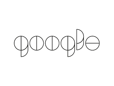 Google circles custom geometry google logo minimal simple typography