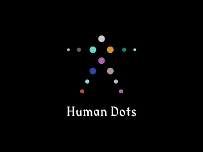 Human Dots colors dot dots human logo logodesign simple symbol