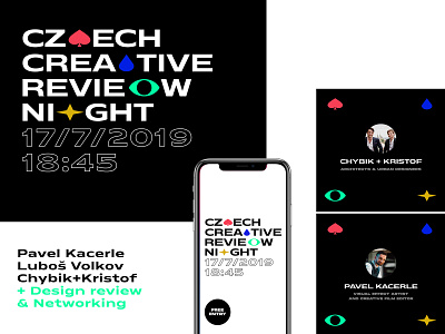Czech Creative Review Night branding czech design event portfolio prague review simple symbol talk typography vector