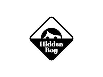 Hidden Boy branding bw design logo logodesign mark minimal simple symbol vector