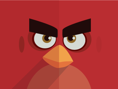Angry Birds Red angry art birds vector