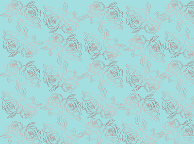 Light Turquoise Colour Roses Pattern flowers pattern gold pink roses spark effect turquoise colour