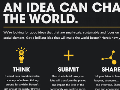 G Project - An idea can change the world. campaign web design web development