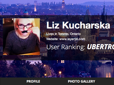 Profile ver2 prototype ugc ui ux web design