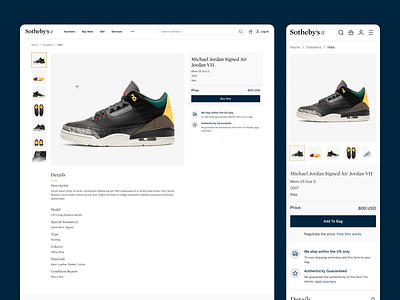 Sotheby's Sneakers Page