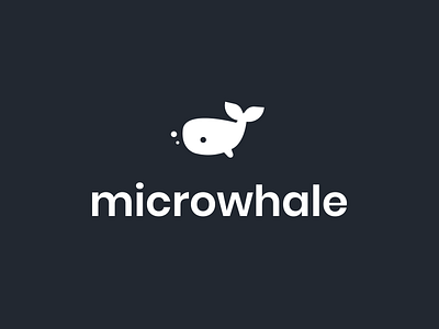 Microwhale : Logo branding design icon illustration logo vector whale