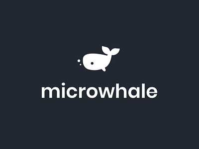 Microwhale : Logo