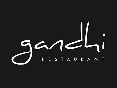 Gandhi Restaurant cuisine design food graphic design iceland logo restaurant