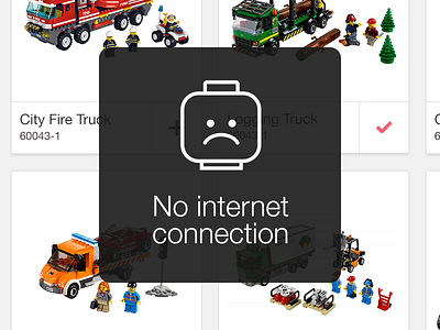Lego Error app error interface ios ios7 ipad iphone layer lego message mobile ui