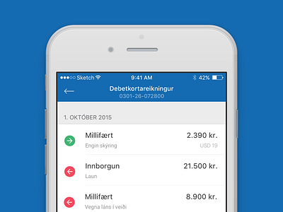 Arion banki : iOS app