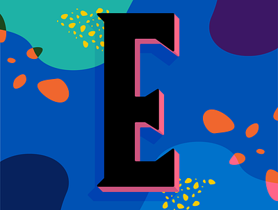 36 Days of Type / E design graphic design hand lettering handlettering illustration illustrator letter design lettering typography vector
