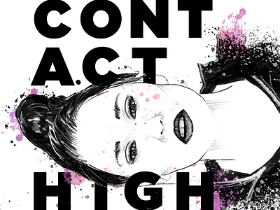 Contact High Illustration design film poster graphic design illustration illustrator poster poster design