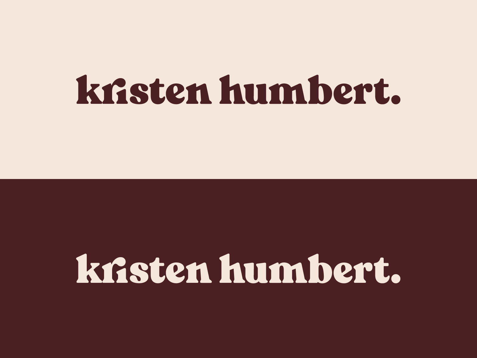 Kristen Humbert Logo - Brown