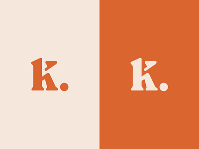 Kristen Humbert Icon - Orange branding design graphic design hand lettering handlettering illustrator letter design lettering logo logo design typography