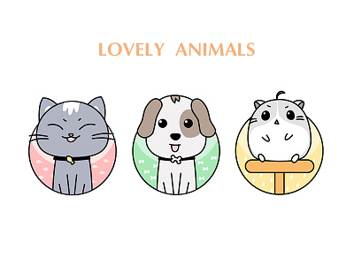 Lovely Animals design illustration illustrator