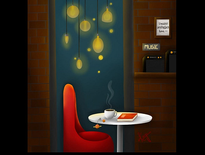 BEFORE THE COFFEE GETS COLD design graphic design graphic illustration illustration procreate