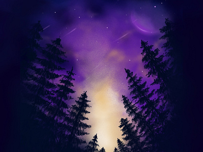 high in the sky design dribbble fantasy firstshot illustration procreate space ux vector