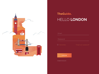Travel Guide Login Page