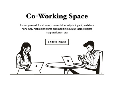 Working Space app branding calligraphy design dribbble icon lineart linedrawing procreate typography ux vector workspace