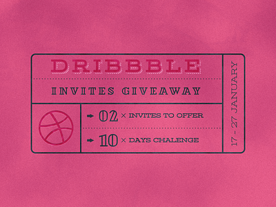 Dribbble Invitation Giveaway ( +PSD Freebie ) dribbble giveaway invitation ticket