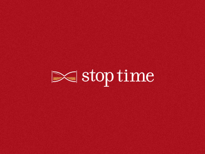 Stop Time creative gif logo mark minimal