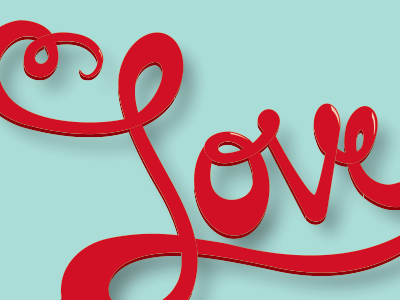 Love! custom hand lettering type typography