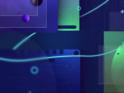 Techno abstract | inspiration shot 01 after effects animation colorful colors design dribbble gif gradient illustration motion motion graphics technology