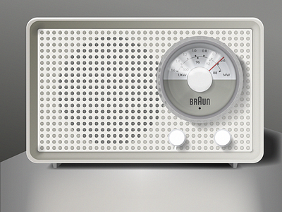 Braun Radio Illustration braun illustration radio