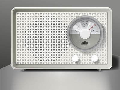 Braun Radio Illustration