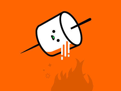 Ghost-mallow ghost identity illustration marshmallow vector