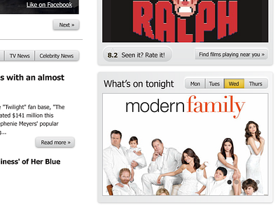 IMDb Website Redesign Homepage Detail