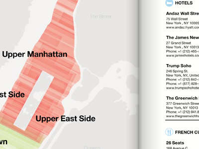 WIP of a Print Guidebook of Manhattan directory guide guidebook icon manhattan map nyc print