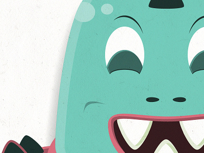 Teaser of a series of space monster illustrations emerald illustration monster space