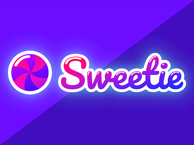 Sweetie Logo branding candy design gradient icon identity logo logotype mark store symbol vibrant