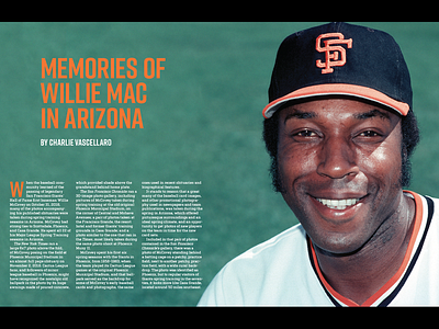 Willie Mac Spread adobe indesign adobe photoshop san francisco giants spring training willie mccovey