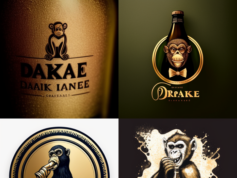 Champagne monkey brands by mateo pizzolo on Dribbble