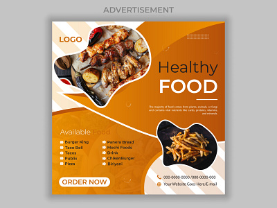 Food Advertisement advertisement design food graphic design illustrator typography ux
