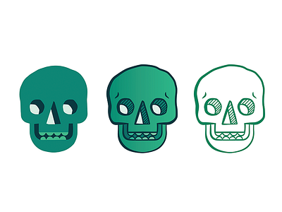 Green Skulls apparel badge dark dead digital green illustration music pin skeleton skull skulls stickers t shirt