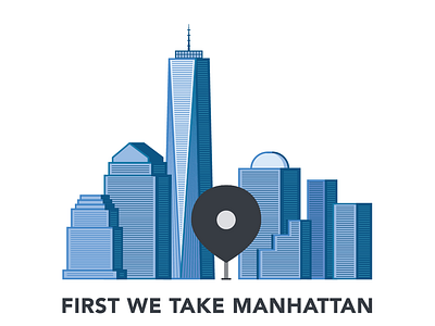 First We Take Manhattan - Sticker