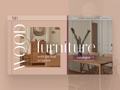 wood furniture store website design