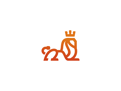 King 🦁 animal brave courage crown design king lion logo luxury modern simple vector