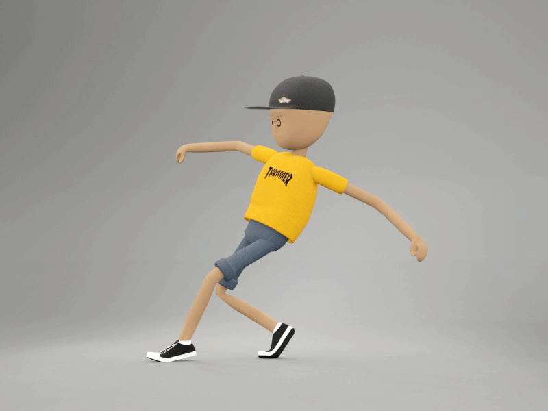 Dance 3d animation blender character dance design skate