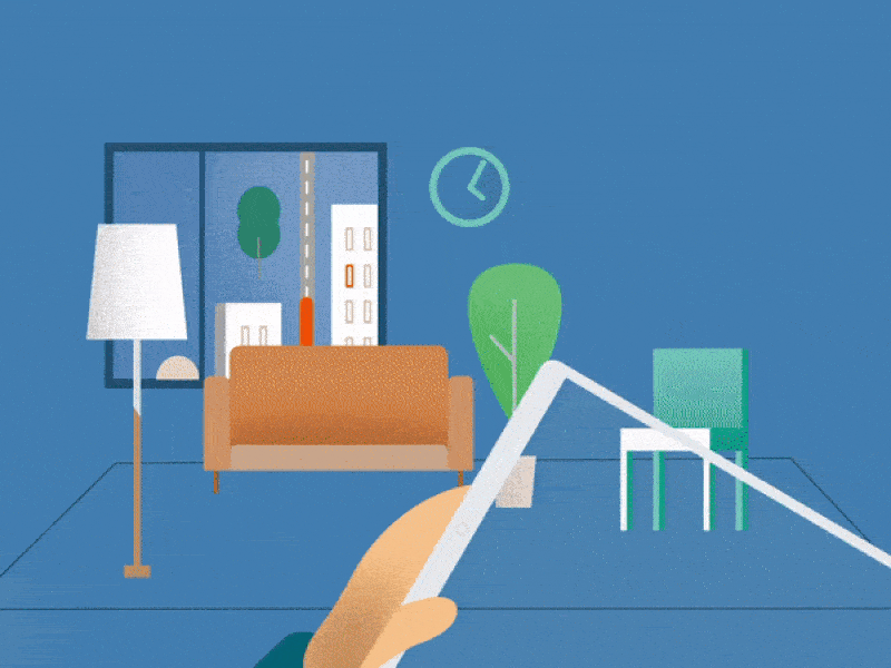 Agent Nieruchomości #4 vector after effects animated adobe flat 2d ae animation motion