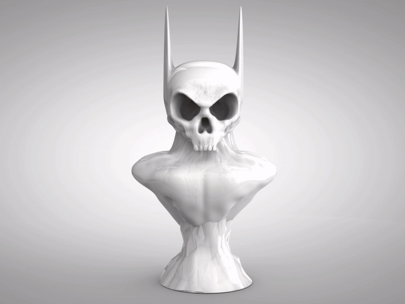 Golden Scull 3d after effects animation c4d motion scull